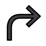 Arrow Turn Right SVG Icon